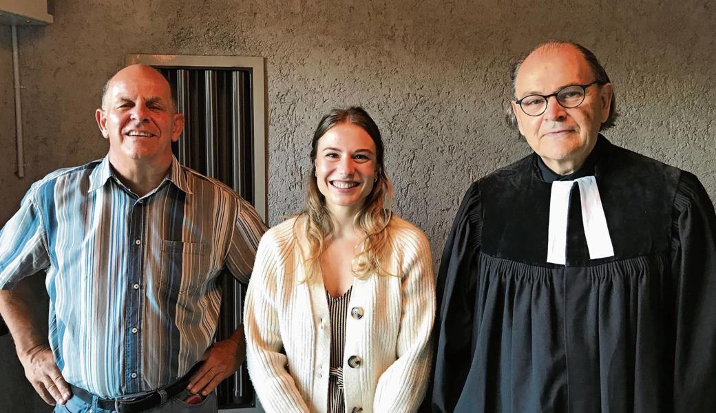 Peter Albertin (von links), Barbara Salomon und Rudy van Kerckhove gestalteten letztmalig einen gemeinsamen Gottesdienst. 