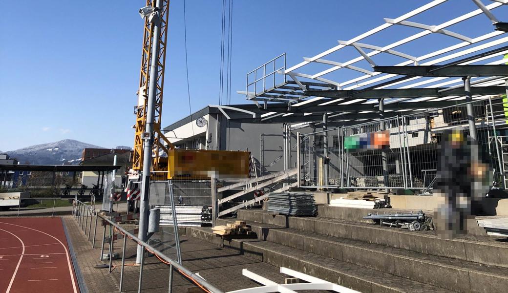 Auf dieser Baustelle ereignete sich der Unfall.