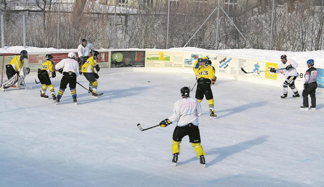 Natureisbahnen, auf denen man Eishockey spielen kann, gibt es fast keine mehr – Gais bildet eine Ausnahme.
