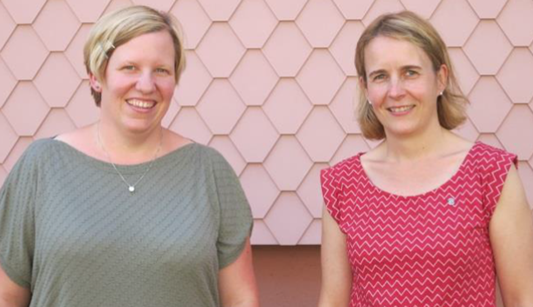 Nicole Gächter (l.) löst Marina Hasler als Aktuarin und Kassierin ab.