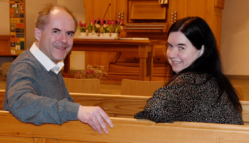 David und Kirchen Last arbeiten in der Kirchgemeinde Thal-Lutzenberg.