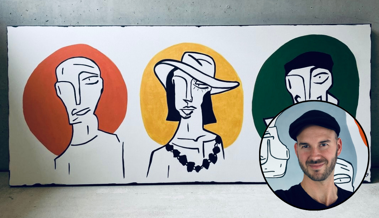 Kunst als Ausgleich zum digitalen Alltag: So findet ein Rheintaler zur Ruhe auf der Leinwand