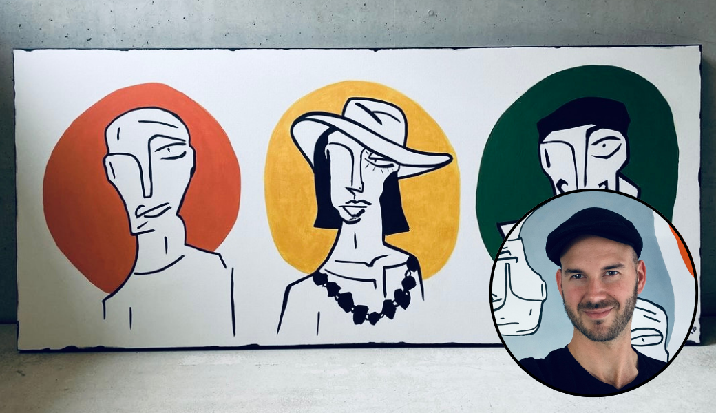 Kunst als Ausgleich zum digitalen Alltag: So findet ein Rheintaler zur Ruhe auf der Leinwand