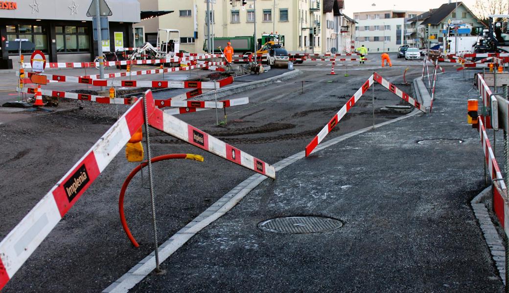 Die Belagsarbeiten an der Vorderen Kirchstrasse sind abgeschlossen.