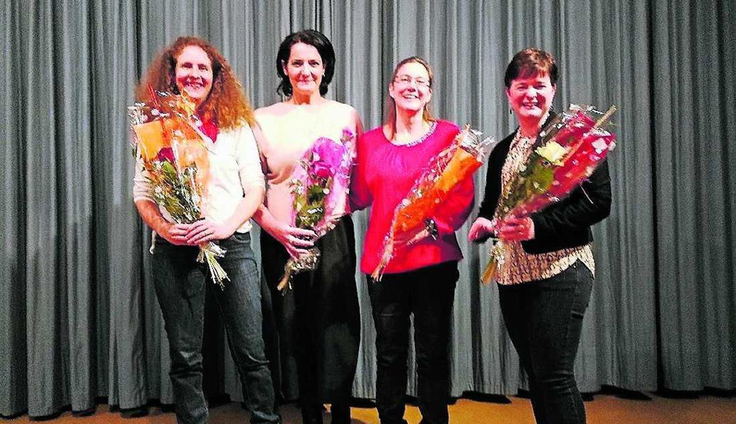 Andrea Looser (von links), Teamleiterin Klara Herbst, Claudia Castellazzi, Andrea Jüstrich. 