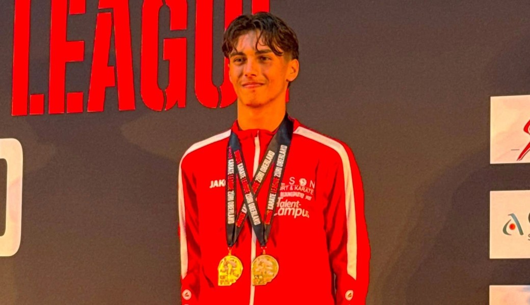 Doppelsieg für Elija Sieber an der Swiss Karate League