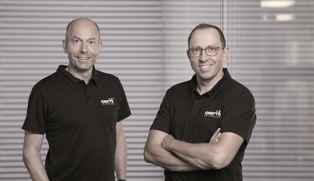 Gemeinsam stärker: Christoph Bosshard (Co-CEO Oertli Instrumente AG) und Thomas Bosshard (Co-CEO Oertli Instrumente AG).