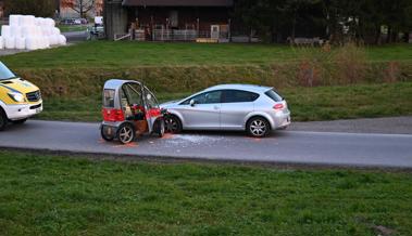 90-jähriger Elektromobilfahrer stösst mit Auto zusammen