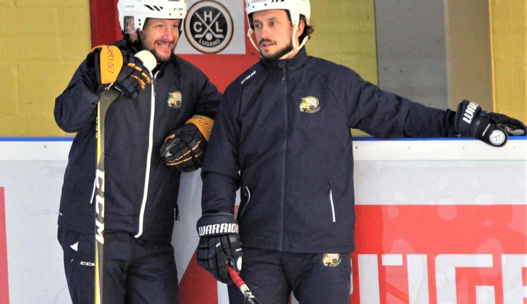 Der langjährige Captain Sascha Moser (links) und sein Assistent Ondrej Burzala leiten neu die Geschicke des SCR-Fanionteams. Dieses tritt am Samstag daheim gegen Bellinzona an.