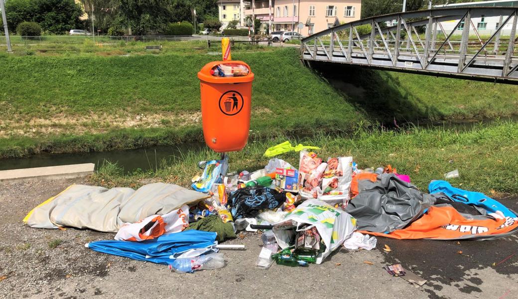 So sah es am Sonntagmorgen am Binnenkanal in Au aus.