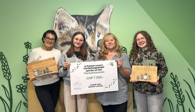 Zwei Lernende sammeln 1000 Franken für den Tierschutzverein Rheintal