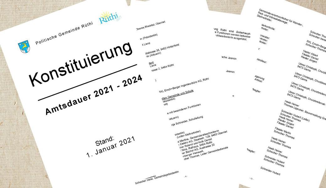 Die Konstituierungsliste ist ein 15-seitiges Dokument.