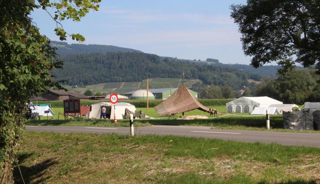 Dieses Aussenlager befindet sich direkt an der Rietstrasse, die Balgach mit Diepoldsau verbindet.