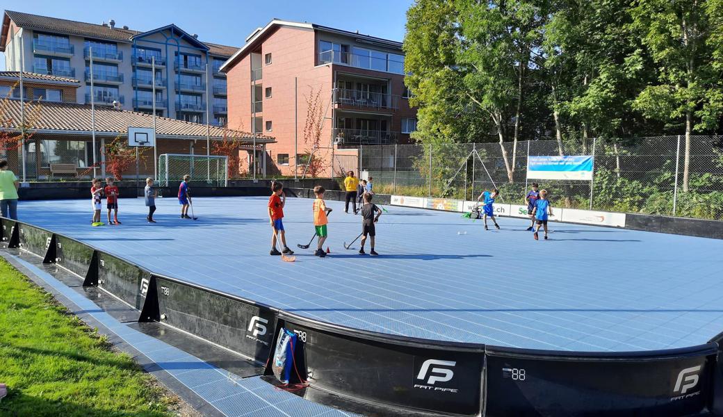 Bereits letztes Jahr betrieb der Verein Floorball Heiden in Thal für einige Wochen ein Street-Floorball-Feld.