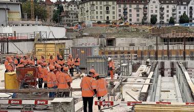 Nachwuchs besichtigte dieOlma-Baustelle