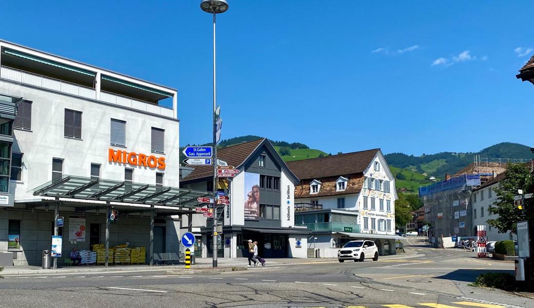 Blick in Richtung Gerbergasse vom Frauenhofplatz aus.