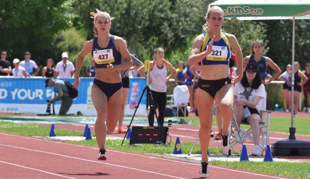 Ihre Teamkollegin Aylin Rudolph (links) konnte nicht an ihre Leistungen von vor einer Woche anknüpfen.