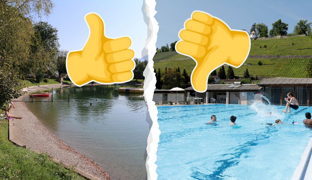 Baden im Naturgewässer? Oder doch lieber im Schwimmbad?