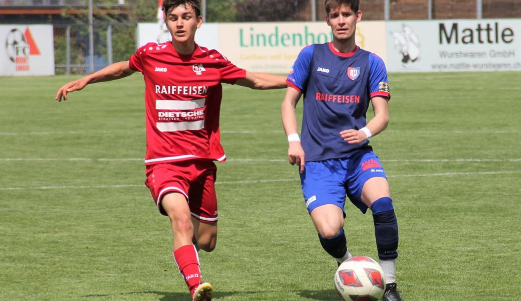 Livio Lüchinger (links) war erneut ein belebendes Element im Montlinger Angriff.