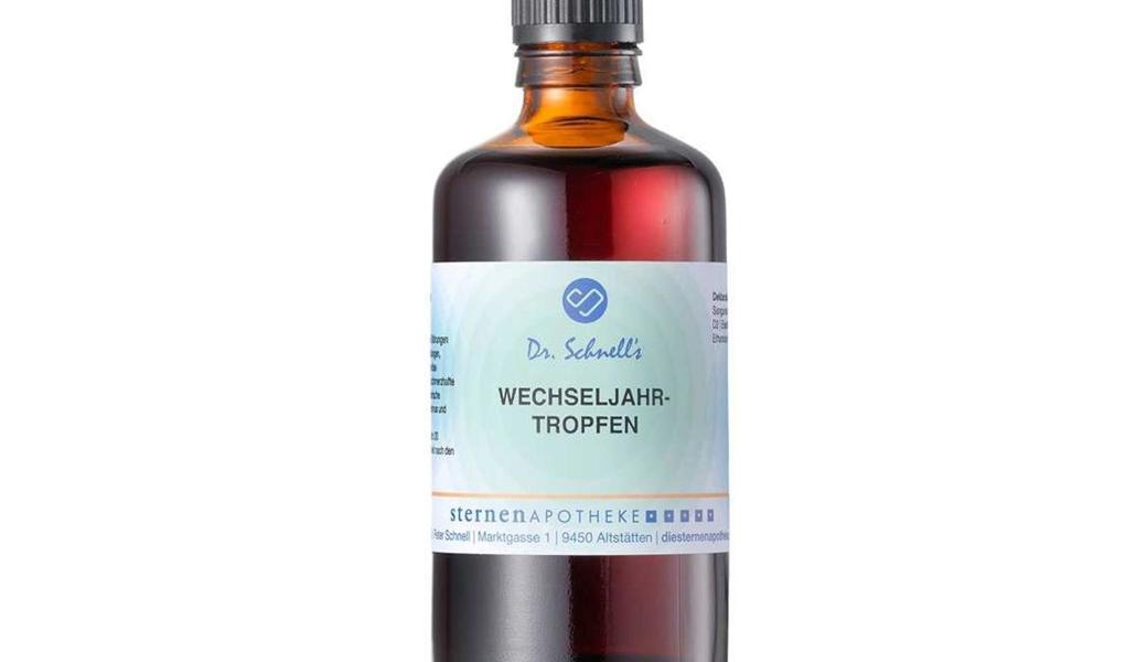 Zu den Hausspezialitäten der Sternen-Apotheke gehören Dr. Schnell’s Wechseljahrtropfen. 