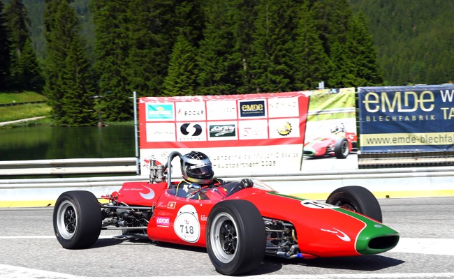 Josef Wüst fuhr auf der Lenzerheide in seinem Brabham vor