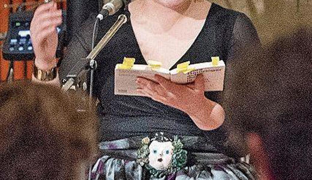 Nora Gomringer bei einem Auftritt in St. Gallen im November 2015.