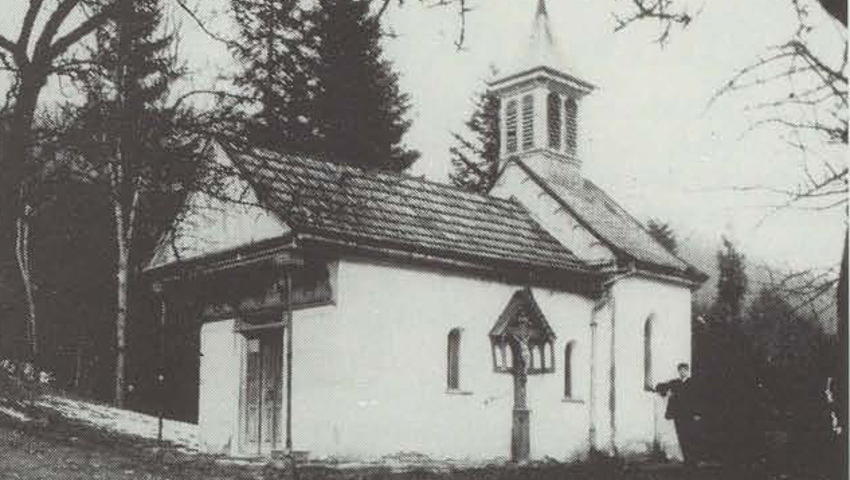 Die alte Kapfkapelle, erbaut 1877, abgebrochen 1922.