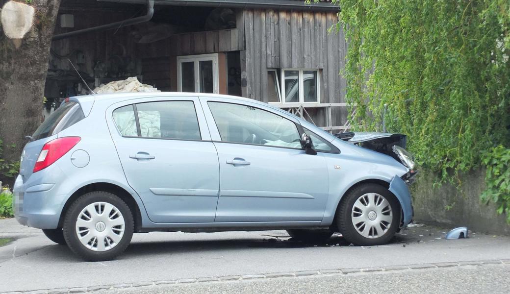 Der Fahrer wurde leicht verletzt.