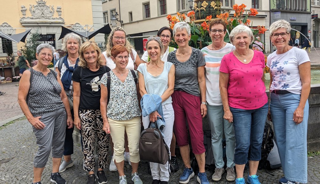 Mitglieder der Gymnastikgruppe Rebstein in Schaffhausen