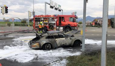 Auto fing Feuer