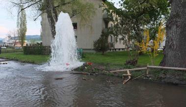 Angetrunkener Autofahrer fährt Hydrant um