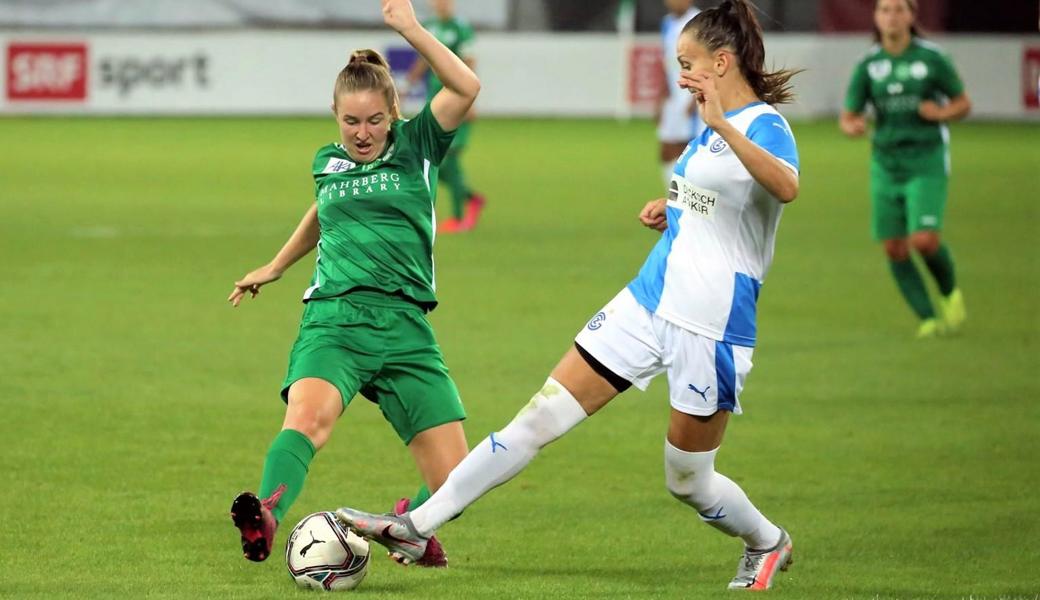 St.Gallen-Staad (in grün) war besser als GC und verdiente sich so den 2:0-Sieg.