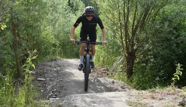 Mit dem Bike über Stock und Stein im Eichberger Kiesfang