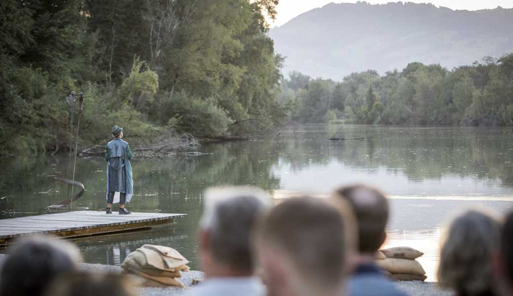 Premiere im Jahr 2023. Den Rhein verkörpert in diesem Jahr Zeno Langenbahn. 