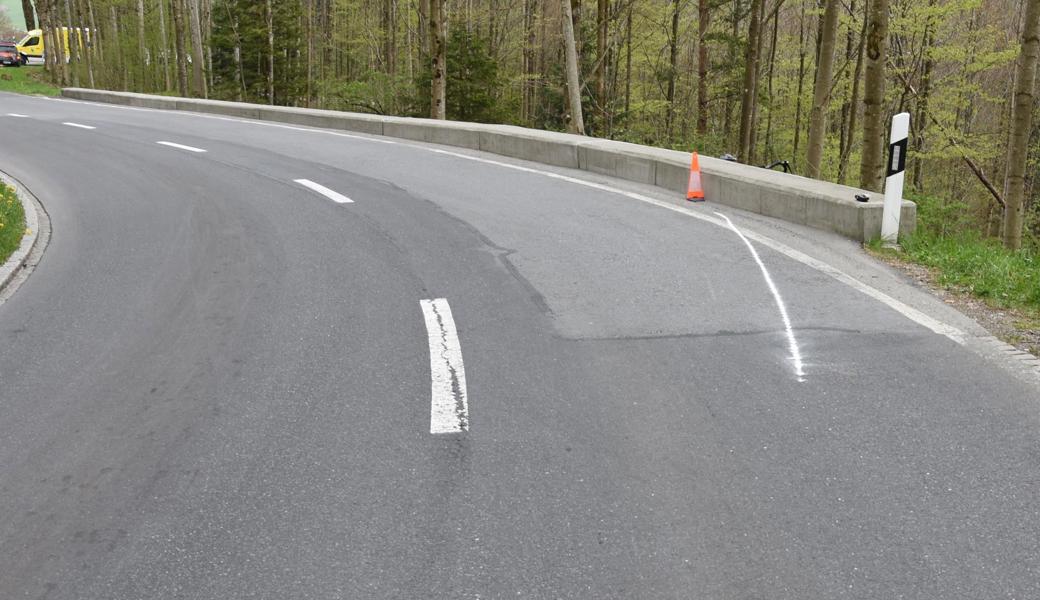 Die Rennvelo-Fahrerin war von Appenzell Richtung Eichberg unterwegs.