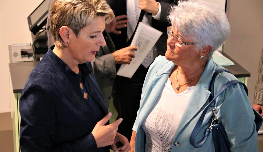 Karin Keller-Sutter unterhielt sich mit ihrer langjährigen, politischen Wegbegleiterin Helga Klee.