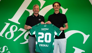 Mittelfeldspieler Leon Frokaj wechselt von Aarau zum FC St. Gallen