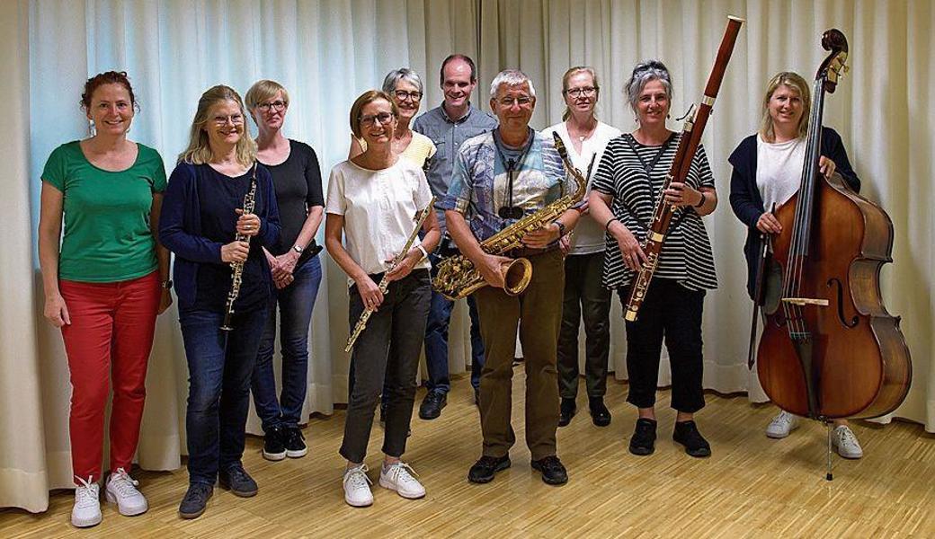 Das Ensemble Variabel (ganz links die Leiterin und Musiklehrerin Sonja Reinthaler) tritt am letzten Konzert dieser Reihe auf. 