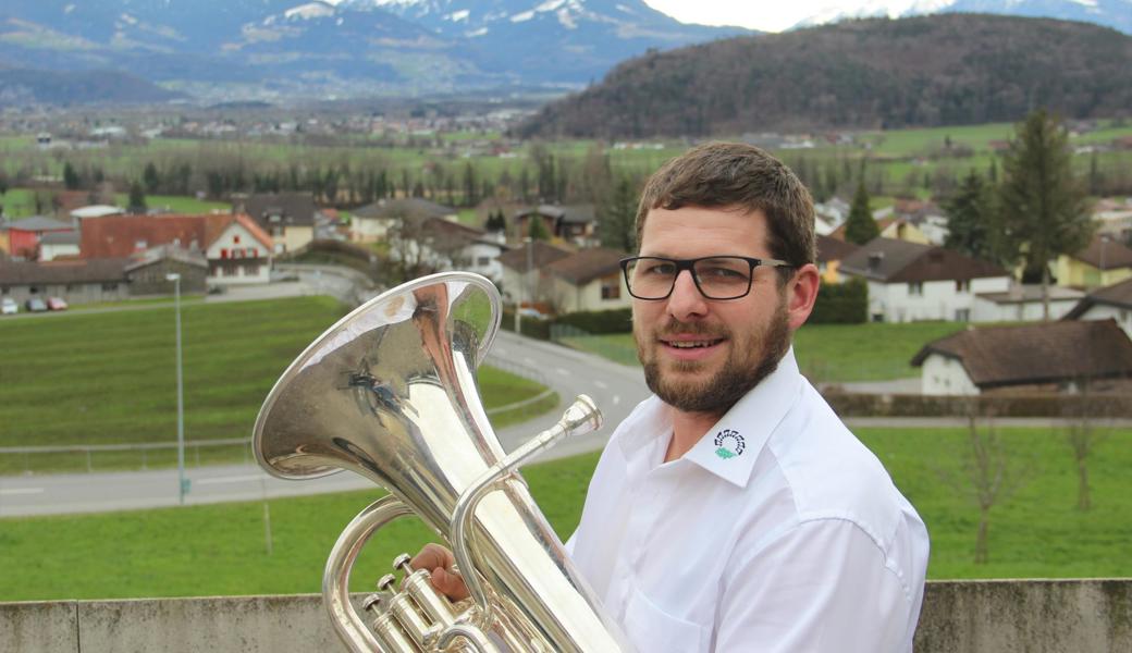 Christian Freund, Präsident und Tenorhornist des Musikvereins Eichberg, verspricht sich von musikalischen Festanlässen im Dorf einen grösseren Finanzierungsbeitrag für die neuen Uniformen. 