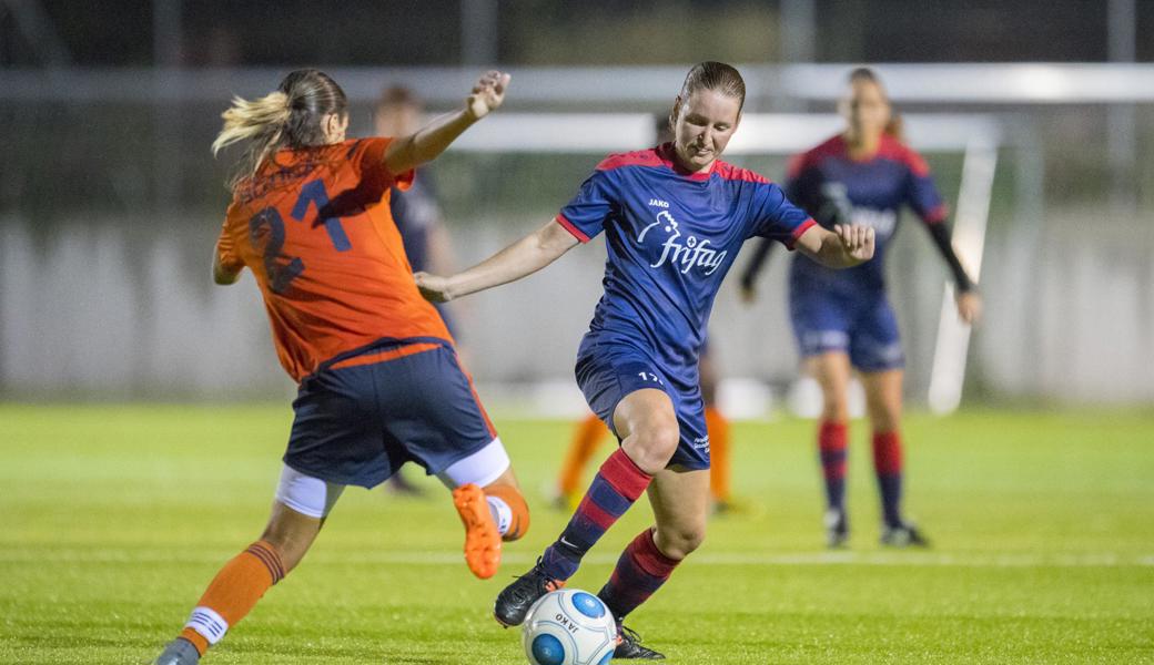 Bettina Peter, bis  vor einer Woche Mittelfeldspielerin des FC St. Gallen-
Staad.