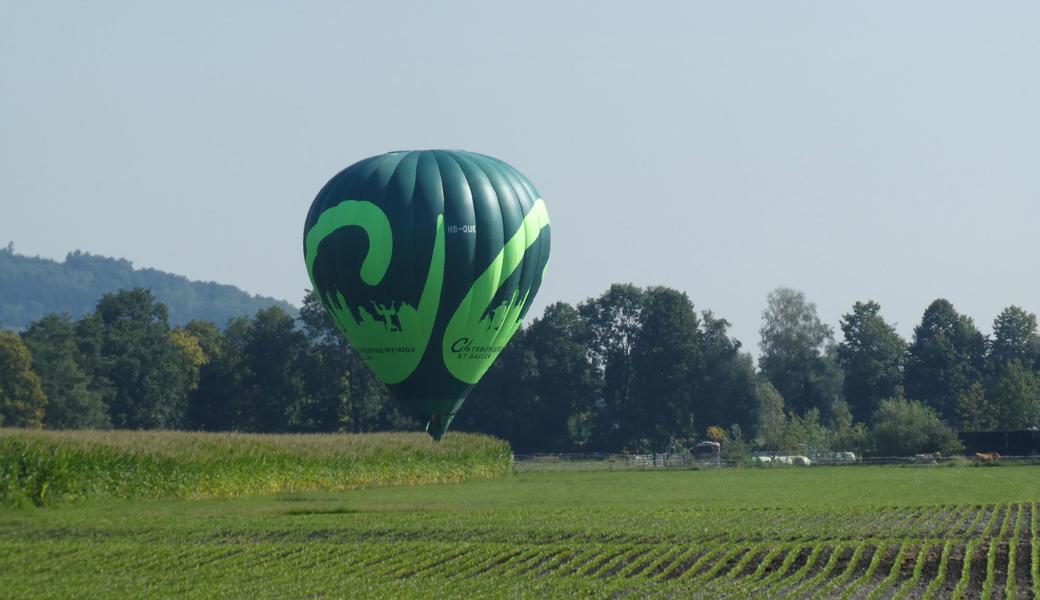 Ortsbürgergemeinde-Ballon in Marbach zu Gast