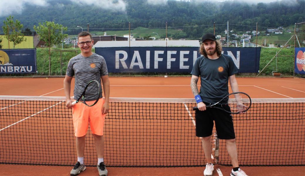 Baltus Ritz (links) gewann sowohl den Halbfinal wie auch den Final (gegen Dominic Kunz, rechts) mit 6:1 und 6:3.