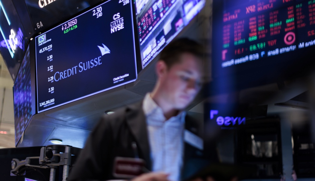 Die Aktie rauschte auf ein Allzeittief: Der Credit Suisse droht ein Bank-Run.