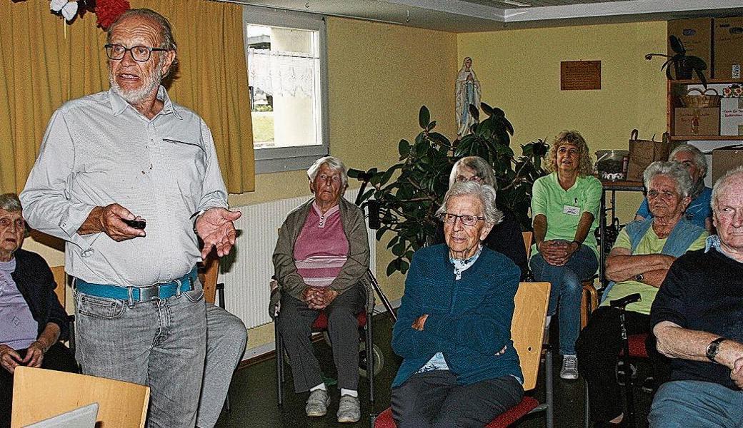 Hirt Reto Weber erzählte im Altersheim Feldhof aus zwei Jahrzehnten Älplerleben. 