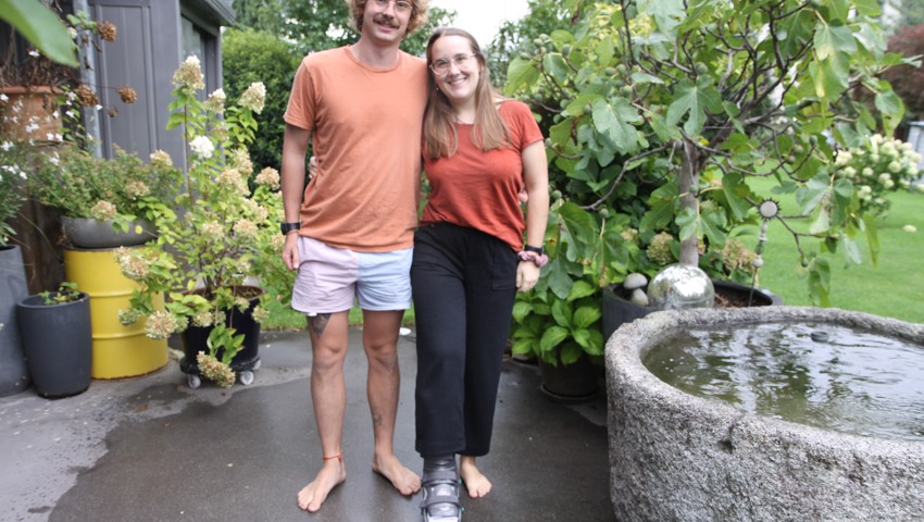 Yannic Loritz und Sandra Weder sind derzeit im Heimaturlaub in Widnau.