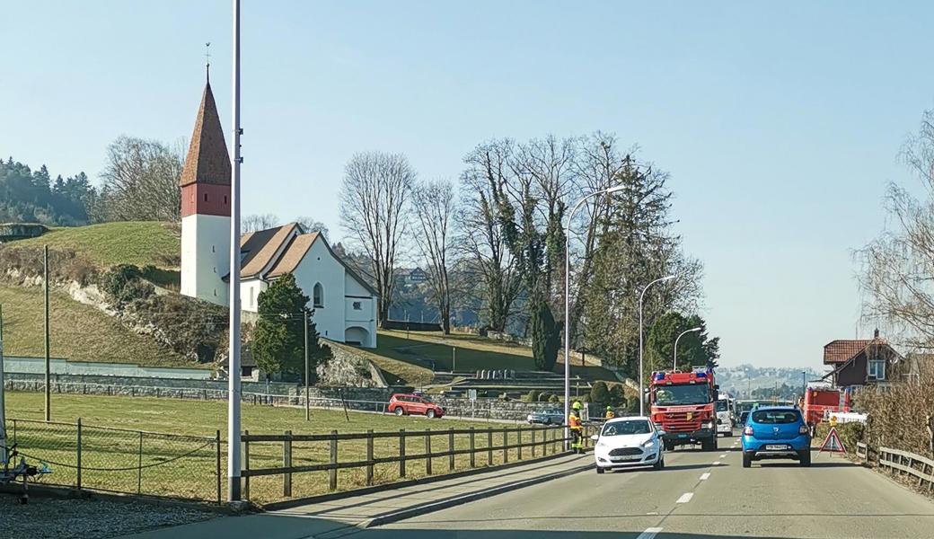 Die Sirene beim Alten Kirchlein ging gegen 13.30 Uhr los.