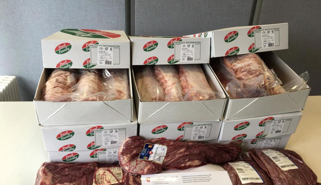 105 kg Fleisch zog die EZV in Widnau ein.