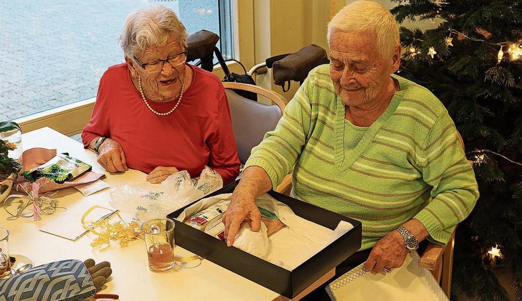 Jede Bewohnerin und jeder Bewohner wurde mit einem persönlichen Geschenk überrascht. 