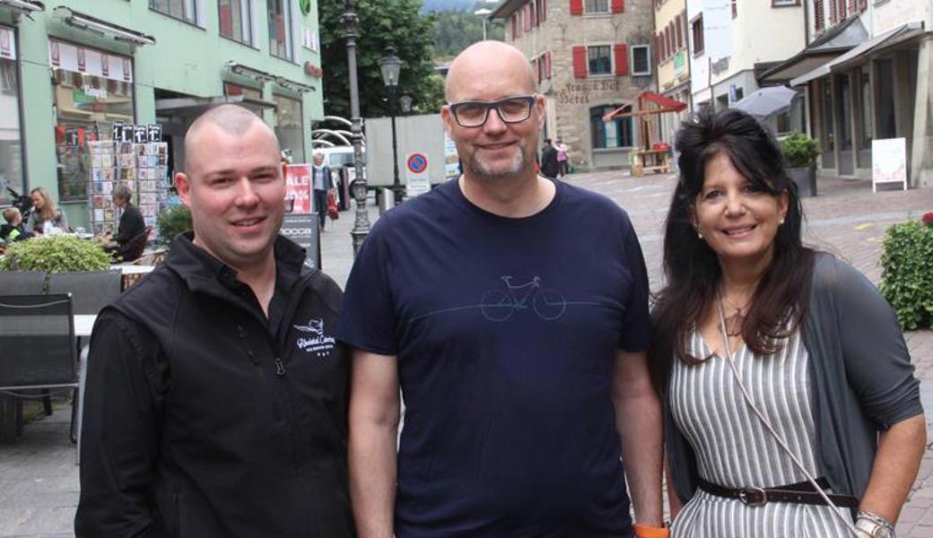 Bruno Imlig (Mitte) hatte die Idee, Michael Batt und Myriam Eugster machen mit Freude mit. 