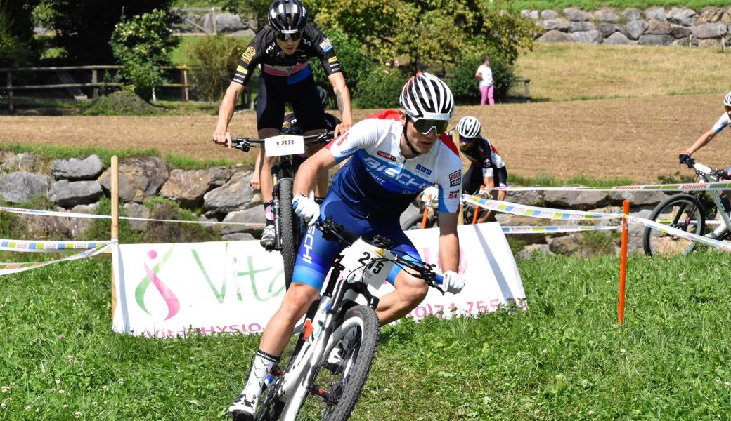 Robin Spiess zeigte sein immer noch vorhandenes Können auf dem Mountainbike.